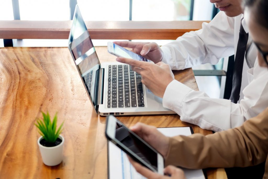 Working out of a flexible office space, with unlimited WiFi Internet connection. 