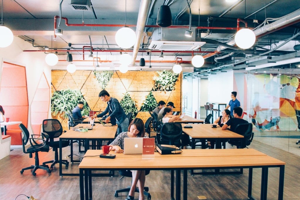 working at office singapore startups