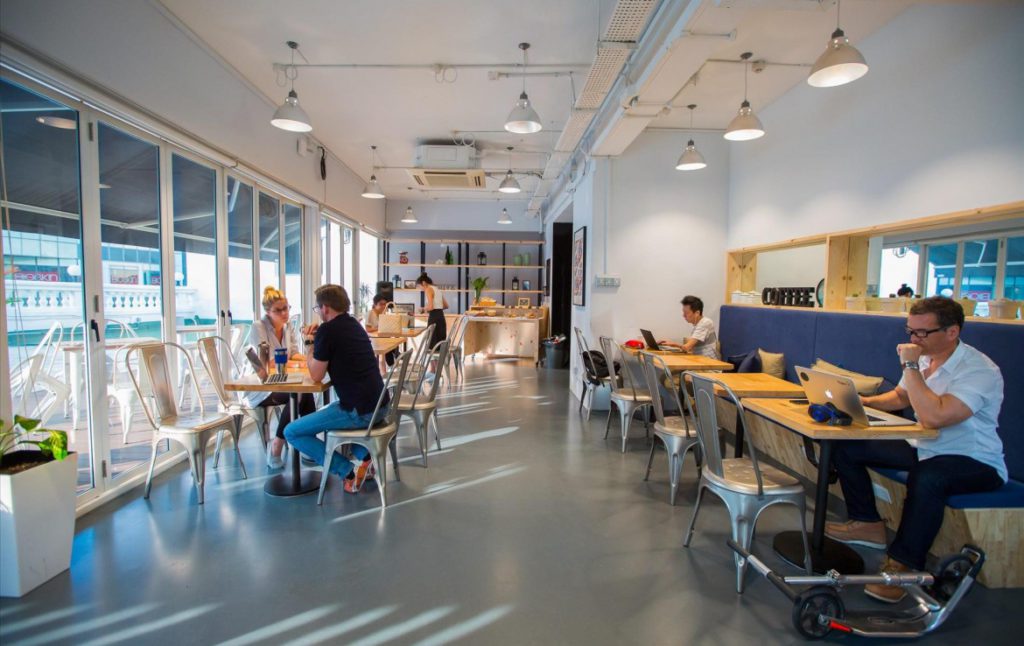 The Hive hot desk, coworking spaces in Singapore