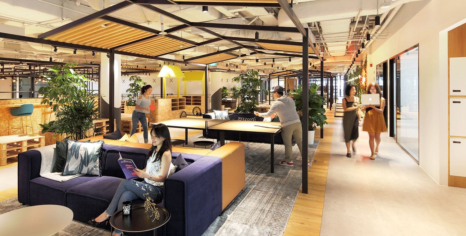 coworking spaces at 6 raffles boulevard, singapore